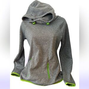 SPALDING Grey Fleece hoodie Sweater Size Small